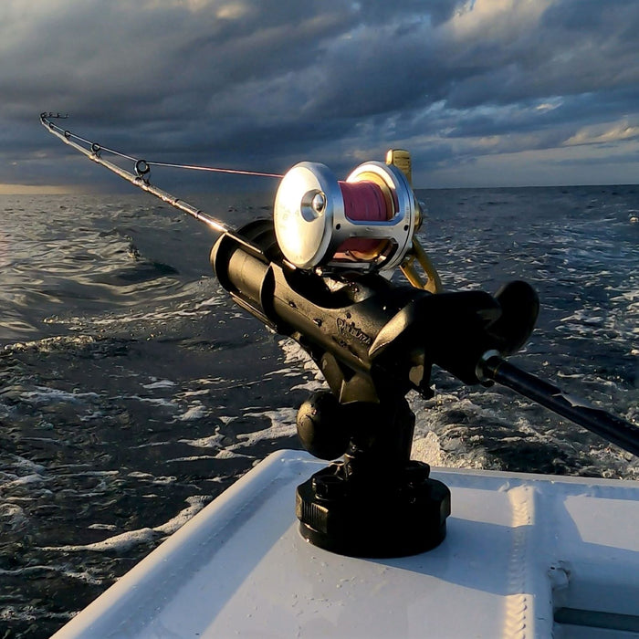 deep sea fishing pole mount 6 Pcs Mecha Boats Rod Holders,Wall Mounted Fishing Rod Holder Bracket Tube for Kayak with Screws,Ball Bungee Cords,Fishing Rod Storage Tubes for Boats,Cooler,Kayak,Crate,Garage,Trailer,Truck : Sports & Outdoors Keep your transducer pole steady with the LS MAX Pole Mount Pin Lock Live Sonar Pole