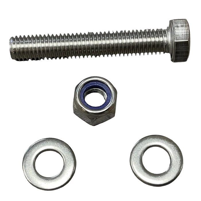 M8 Stainless Bolt (8mm x 50mm), with Nyloc Nut & Stainless Washers